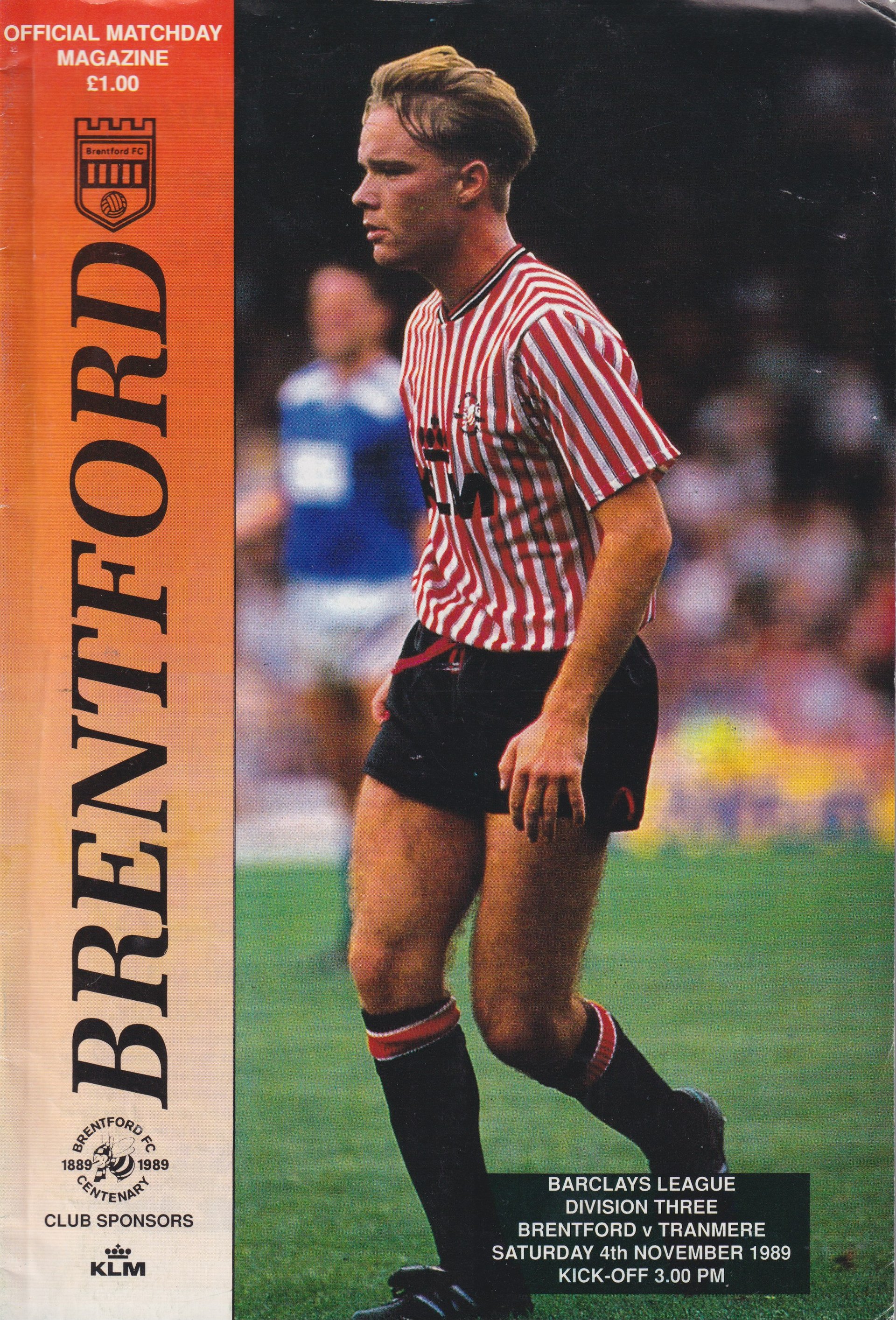 Brentford v Tranmere Rovers match programme